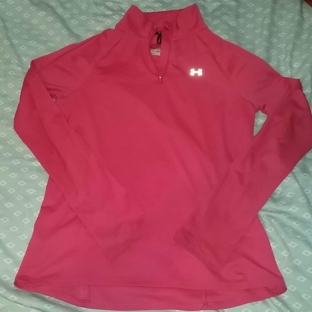 under armor pink pull over